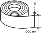 Рулон нержавеющий 0,8х1000 мм.  AISI 430 (12Х17) холоднокатаный,  зеркальный