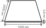 Лист нержавеющий  0,8х1000х2000 мм.  AISI 304 (08Х18Н10) холоднокатаный,  просечно-вытяжной (ПВЛ)