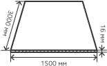 Лист нержавеющий  16х1500х3000 мм.  AISI310S (10Х23Н18) горячекатаный,  матовый